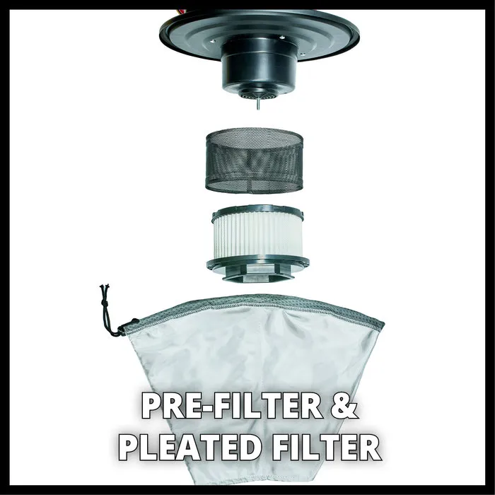 Einhell Gereedschap Einhell TC-AV 1718 D Aszuiger – 18L – 170 mbar – Inclusief Blaasfunctie