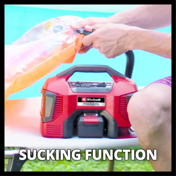 Einhell Gereedschap Einhell PRESSITO 18/21 Accu Compressor – 18V – Hoge & Lage Druk – Zonder Accu