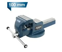 Hyundai Hyundai Stalen Bankschroef 100 mm – Klemcapaciteit 110 mm – TÜV GS – Met Verwisselbare Bekken