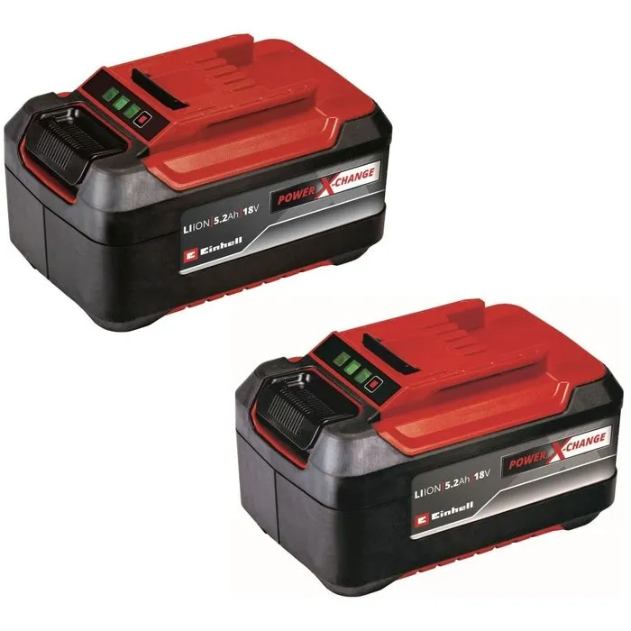 Einhell Gereedschap Einhell Power-X-Change 18v 5,2Ah Li-Ion Plus Accu DUO