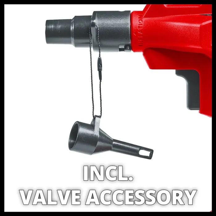 Einhell Gereedschap Einhell CE-AP 18 Li-Solo Accu Luchtpomp – 18V – 670 l/min – Inclusief Adapters