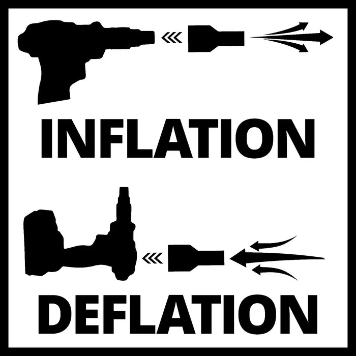 Einhell Gereedschap Einhell CE-AP 18 Li-Solo Accu Luchtpomp – 18V – 670 l/min – Inclusief Adapters