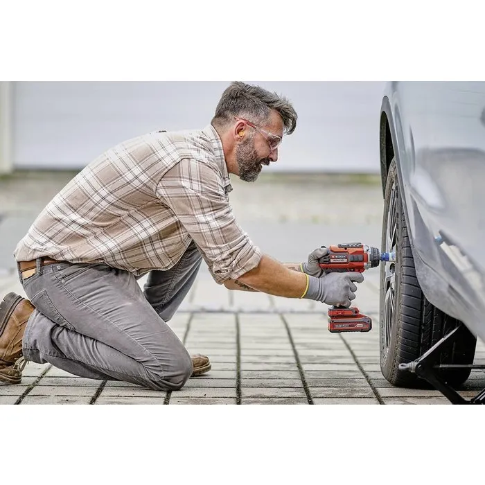 Einhell Gereedschap Einhell IMPAXXO 18/450 BL Solo – Accu Slagmoersleutel – 400Nm – Brushless – 3 Snelheden – LED – Incl. Bitadapter & Moerset