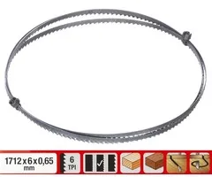 Einhell Gereedschap Zaaglint - 1 stuk - 1712x6x0,65 mm / 6 T-25 mm - Geschikt voor TC-SB 245 L