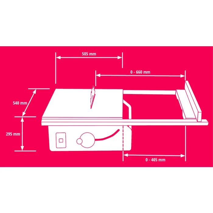 Einhell Gereedschap Einhell TE-TS 254 T Zaagtafel - 1800 Watt