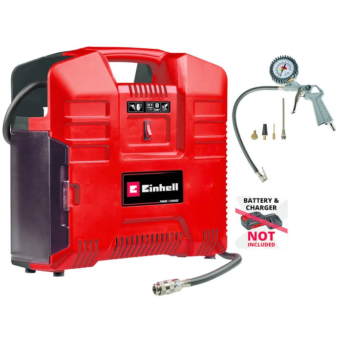 Einhell Gereedschap Einhell TE-AC 36/8 Li OF Set Solo Accu Compressor 36V