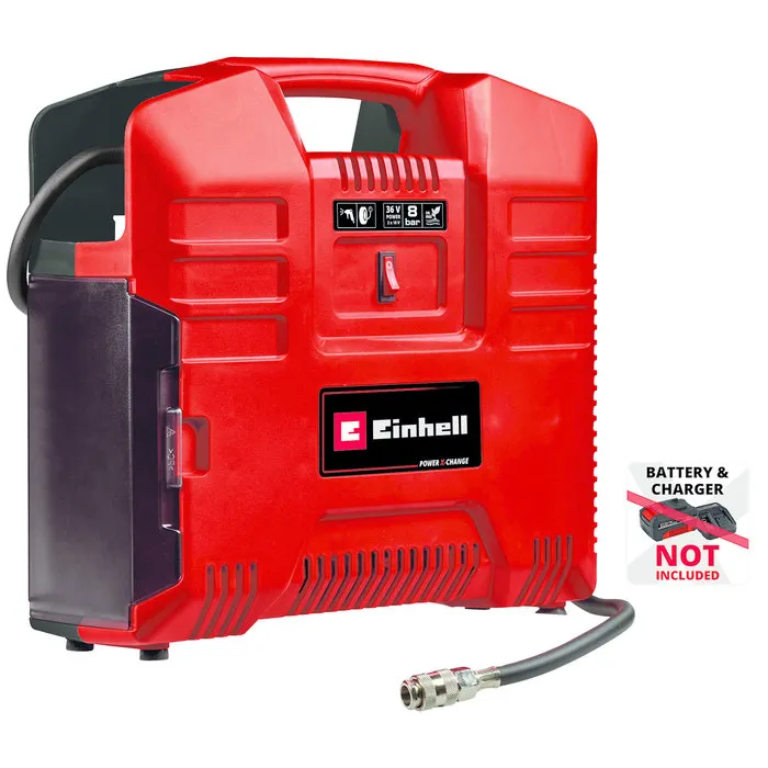 Einhell Gereedschap Einhell TE-AC 36/8 Li OF Set Solo Accu Compressor 36V