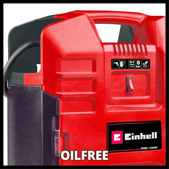 Einhell Gereedschap Einhell TE-AC 36/8 Li OF Set Solo Accu Compressor 36V