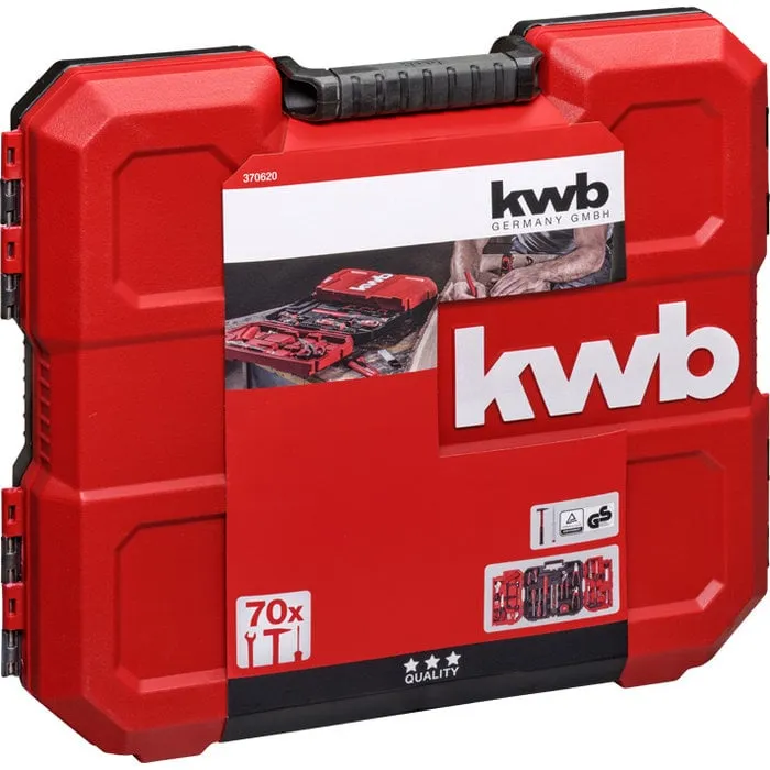 KWB KWB Gereedschapskoffer 70-delig in E-case