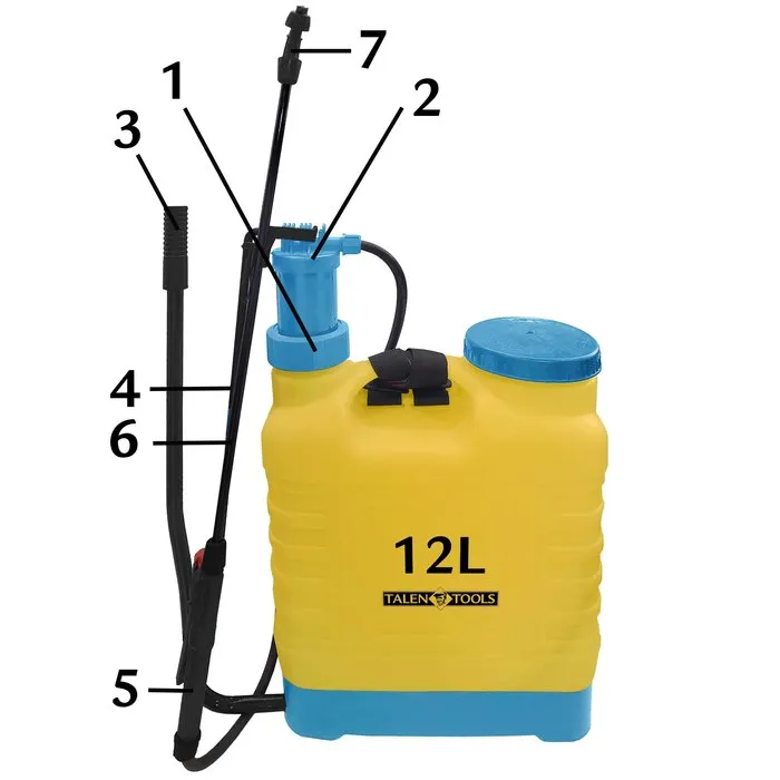 Talen-Tools Talen & Tools Rugspuit 12 liter prof