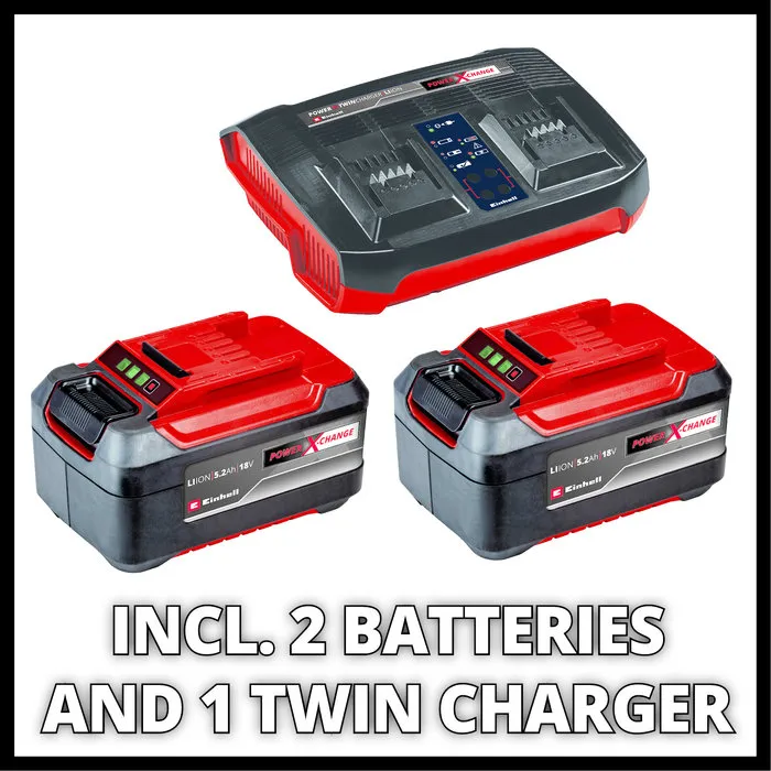 Einhell Gereedschap Einhell RASARRO 36/42 Li BL Kit (2x5,2Ah) Accu grasmaaier