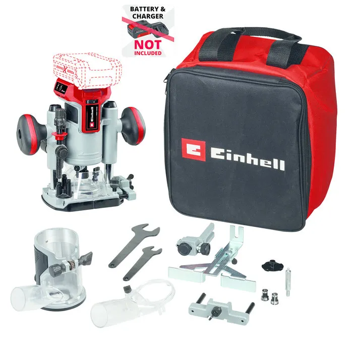 Einhell Gereedschap Einhell Accu Kantenfrees & Bovenfrees TP-RO 18 Set Li BL Solo