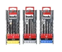 KWB KWB Borenset 15-delig - in 3 casettes
