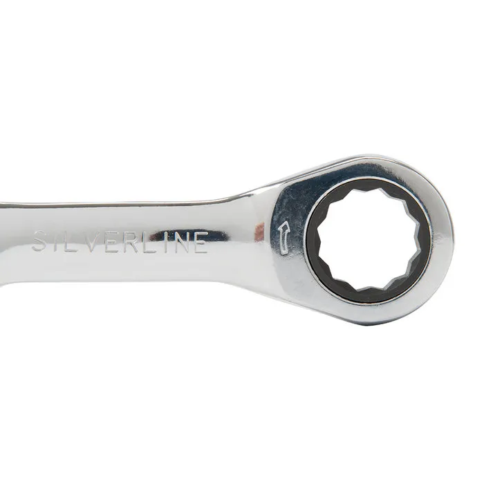 Silverline Silverline 7-delige Steek-ringratelsleutel set 8 - 19 mm