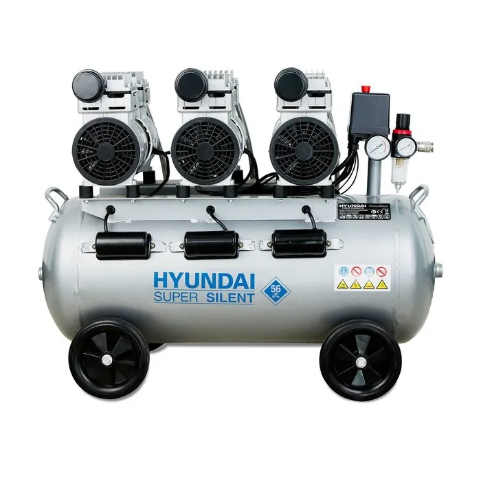Hyundai Hyundai Geluidsarme Compressor 70 Liter