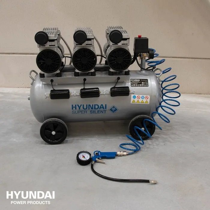 Hyundai Hyundai Geluidsarme Compressor 70 Liter