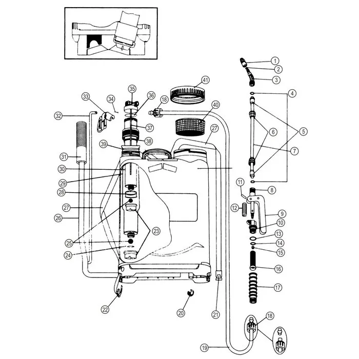 Talen-Tools Talen & Tools Rugspuit 12 liter prof