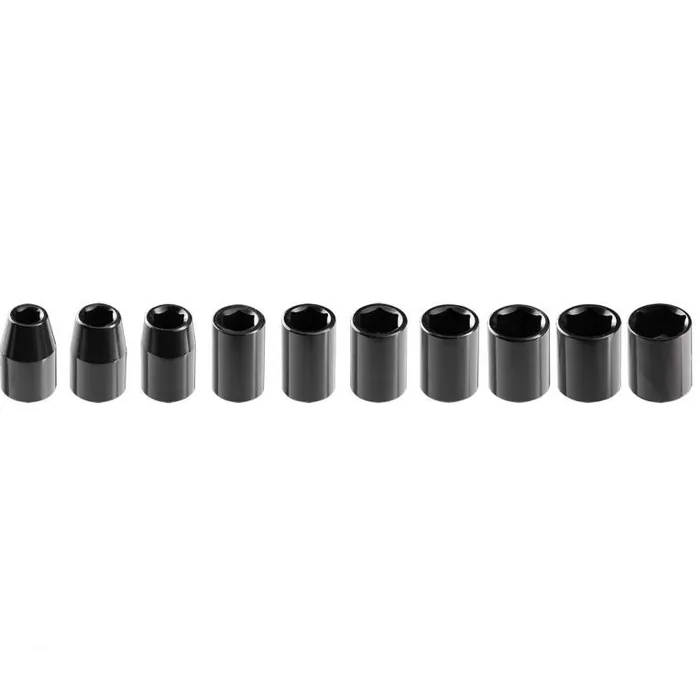 NEO NEO Krachtdoppenset 10-delig 1/2" – Kort 10-24 mm | Professioneel