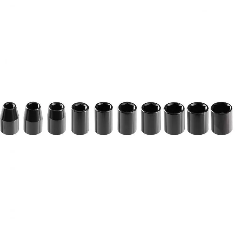NEO NEO Krachtdoppenset 10-delig 1/2" – Kort 10-24 mm | Professioneel
