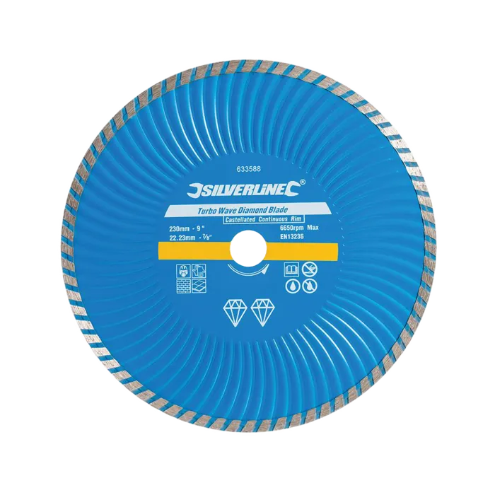 Silverline Silverline Diamant Turbo Wave snijschijf 230mm