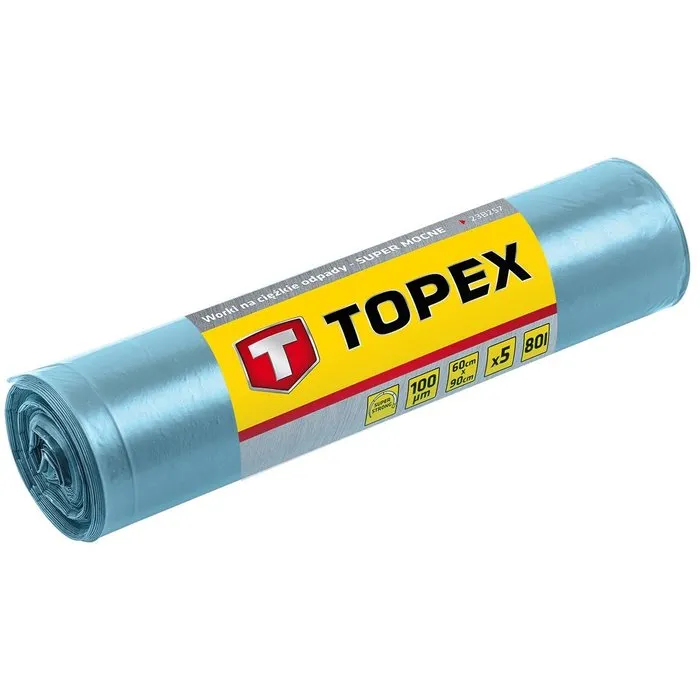 Topex Puinzakken 5 stuks - 80 Liter