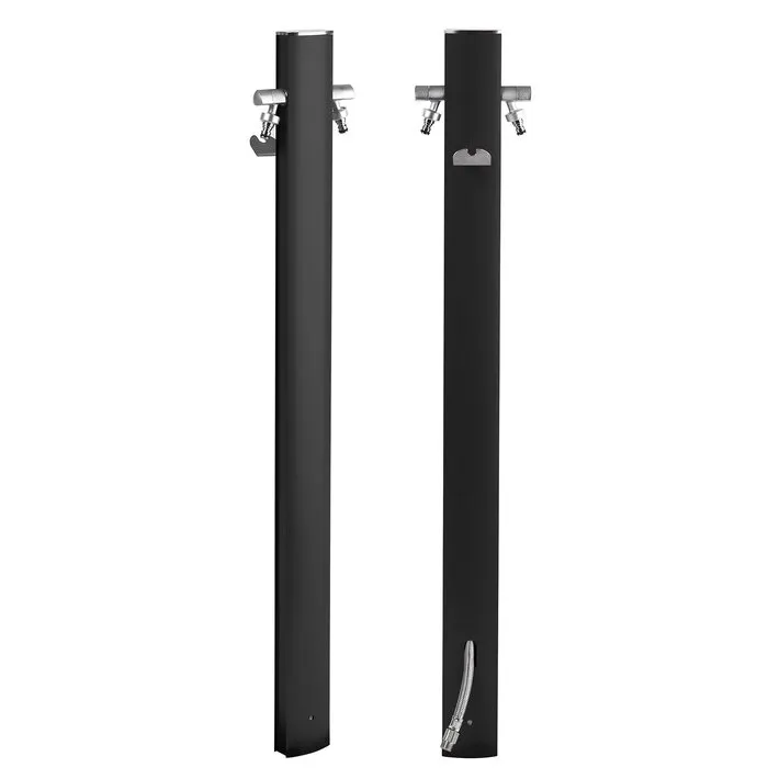 AquaPoint Aquapoint TOTEM Oval Metal Black 120CM - L 9CM