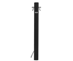 AquaPoint TOTEM Oval Metal Black 120CM - L 9CM