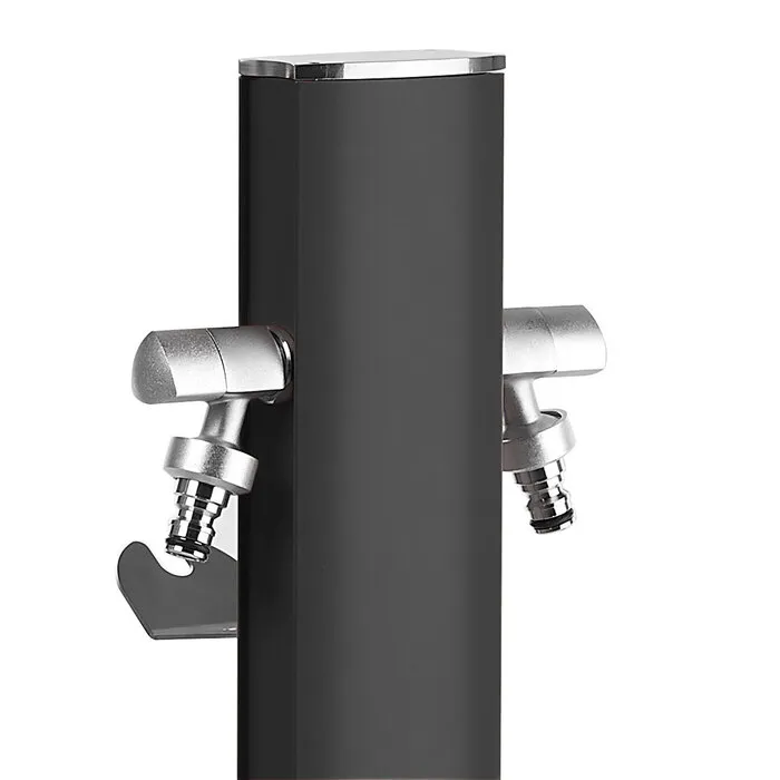 AquaPoint Aquapoint TOTEM Oval Metal Black 120CM - L 9CM