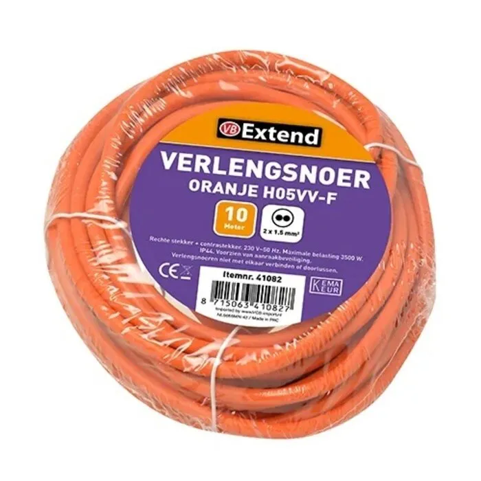 Overig Verlengsnoer 10m1 oranje tuinkabel IP44 - Voor Elektrische tuinmachines