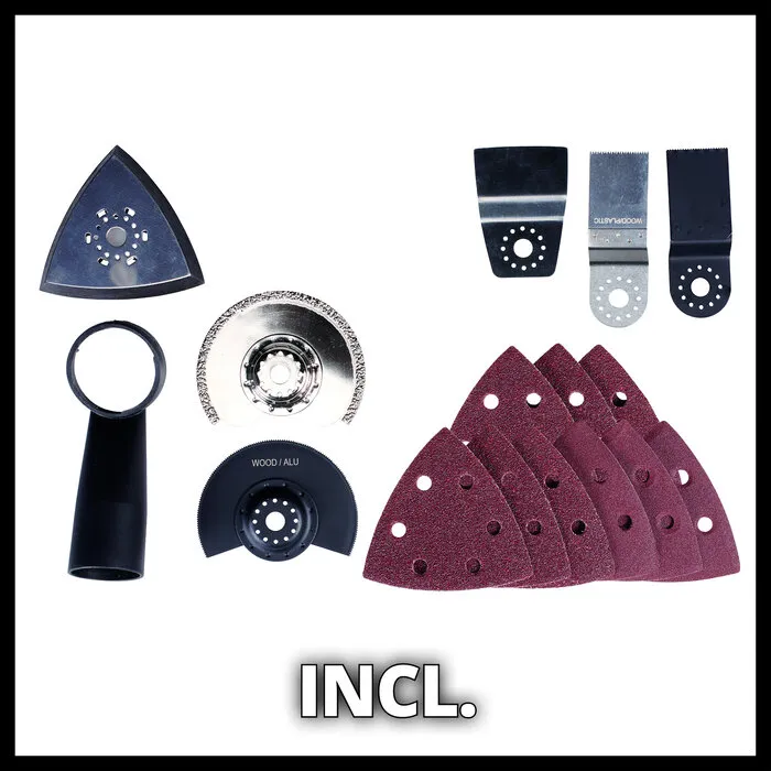 Einhell Gereedschap Einhell TE-MG 350 EQ Multitool - incl. Koffer en accessoires