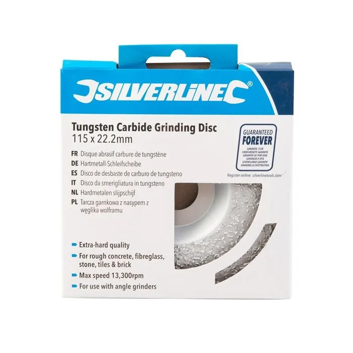 Silverline Silverline Hardmetalen slijpschijf 115 x 22,2 mm