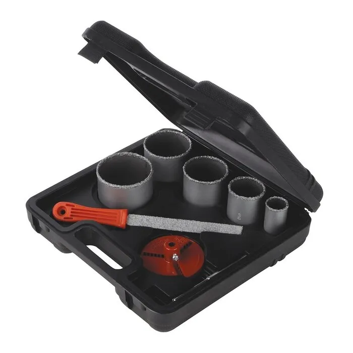 Silverline Sliverline Gatenzaag set Hardmetaal 8-delig