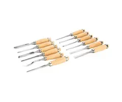 Silverline Silverline 12-delige houtsnijbeitel set