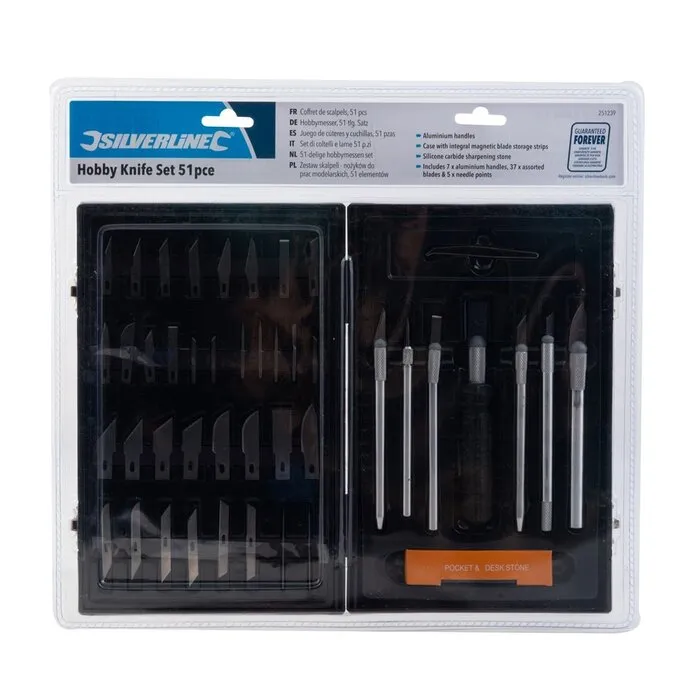 Silverline Silverline Hobby Knife Set 51-delig