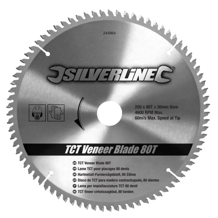 Silverline Silverline Zaagblad 250 x 30/25/20/16 mm 80 Tands
