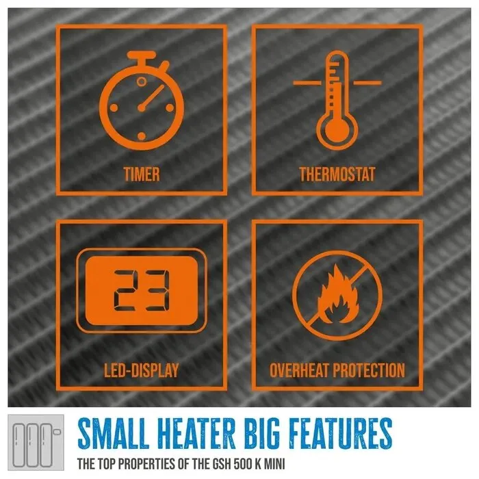 Güde Güde Ventilatorkachel Keramisch GSH 500 K mini - 500Watt