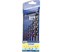 Irwin Multimateriaalboren Set 7PCS 4/5/6/7/8/10/12mm