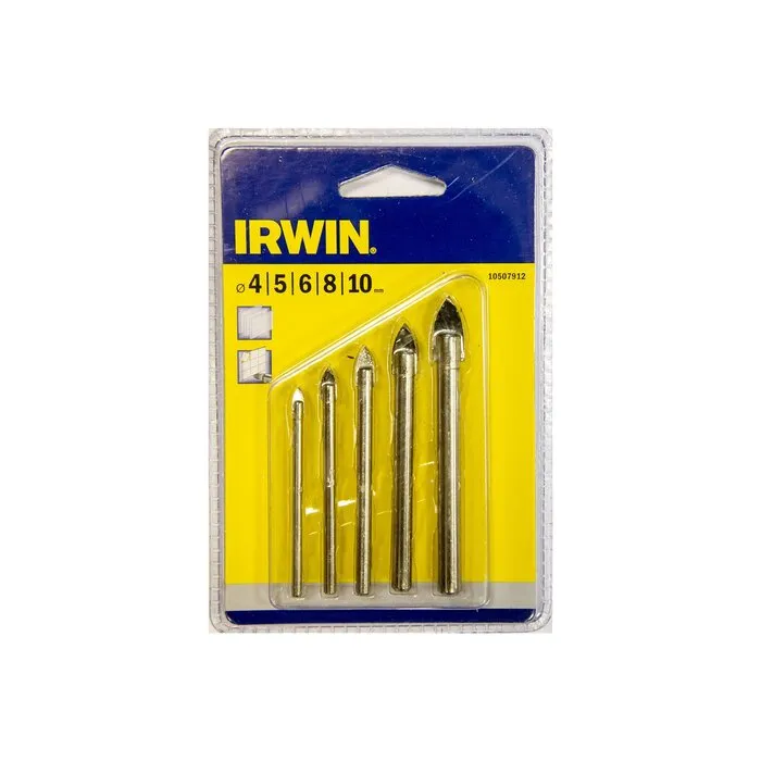 Irwin IRWIN Glas en tegel 5PCS Set: 4/5/6/8/11mm