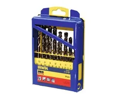 Irwin HSS Metaalboor 135° Cobalt, 19PCS Set in metalen koffer: 1,0 - 10,0 mm