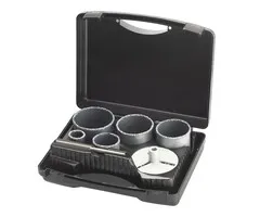 Irwin Set TCT gatenzagen 5PCS voor steen in koffer, 33, 53, 68 ,73 en 83mm.