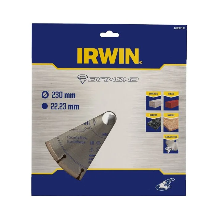 Irwin IRWIN Pro Performance diamantzaagblad 230mm voor haakse slijper, steen,