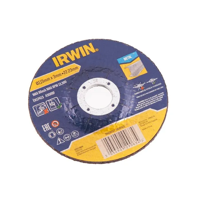 Irwin IRWIN 4 slijpschijven (+ 2 gratis)115mmx3mm doorslijpschijf metaal