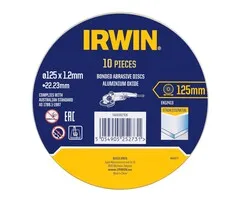 Irwin Blik doorslijpschijfven metaal 10PCS - 125x1,2mm