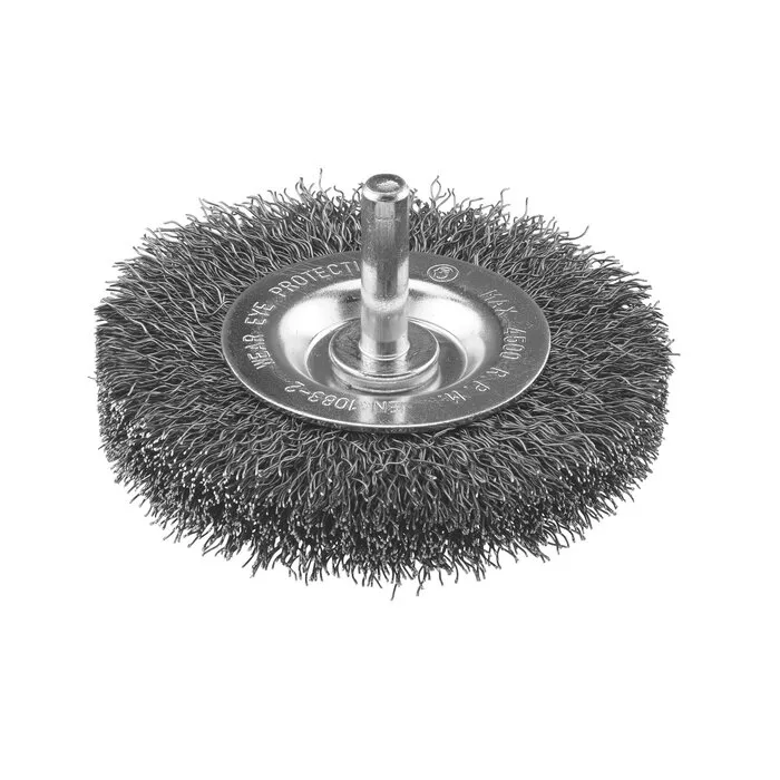 Irwin IRWIN Staaldraadborstel (boormachine) voor steen, beton, staal, diameter 75mm, dikte 15mm.