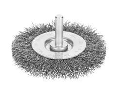 Irwin Staaldraadborstel (boormachine) voor metaal, diameter 75mm, dikte 10mm.