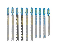 Irwin Set Pro Performence decoupeerzagen 10PCS mix 7 hout/3 metaal, diverse vertanding, T-aansluiting