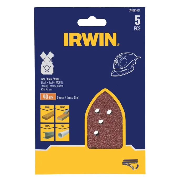 Irwin IRWIN Schuurstroken BLACK+DECKER Mouse - K40