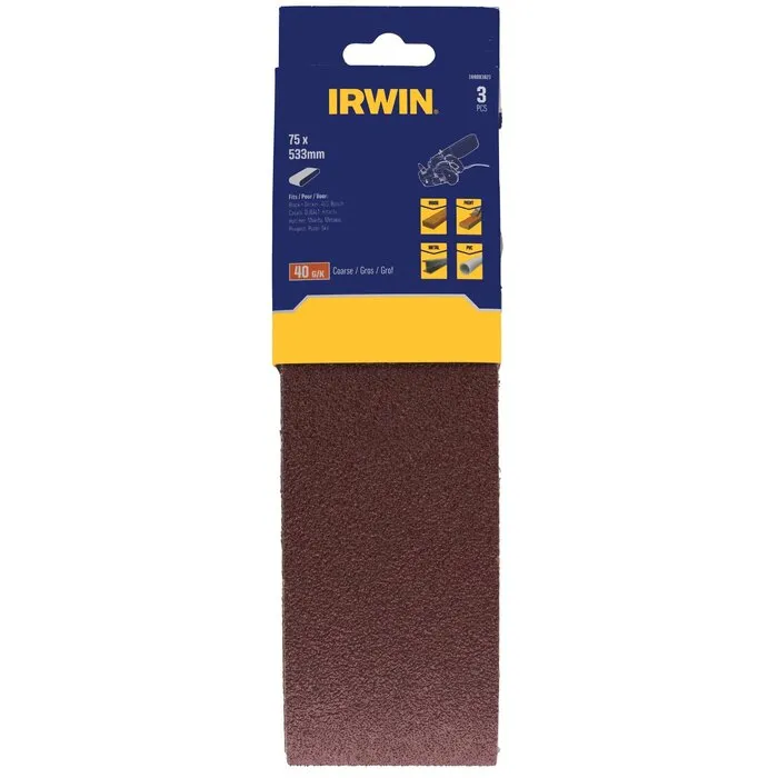 Irwin IRWIN Schuurband 3PCS 75x533mm K40