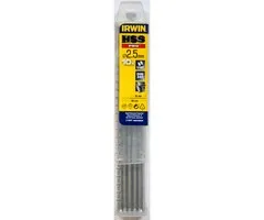 Irwin HSS PRO Metaalboor (lang) 118° 2.5mm 10PCS