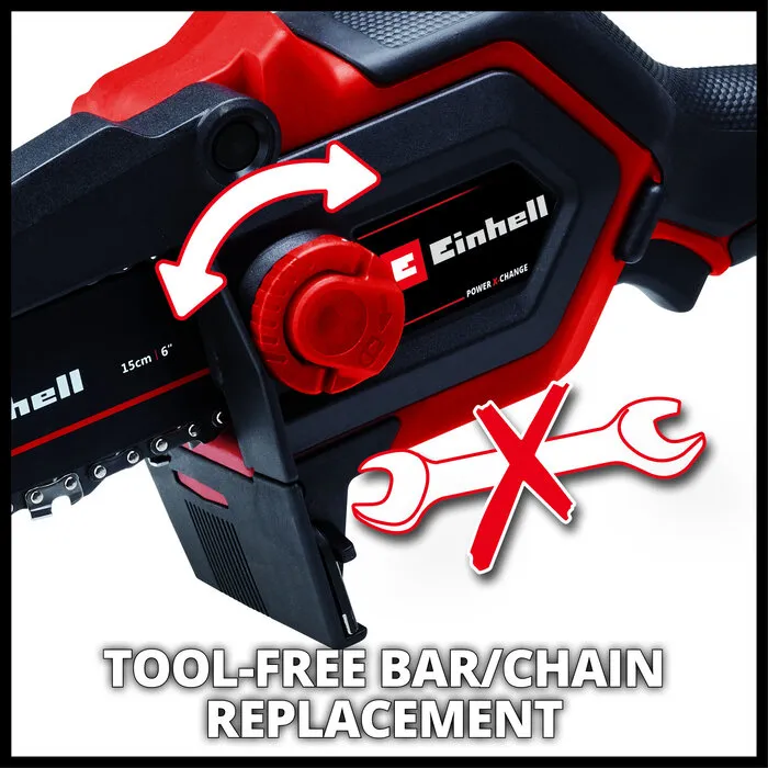 Einhell Gereedschap Einhell GE-PS 18/15 Li BL Solo - Accu Mini Kettingzaag